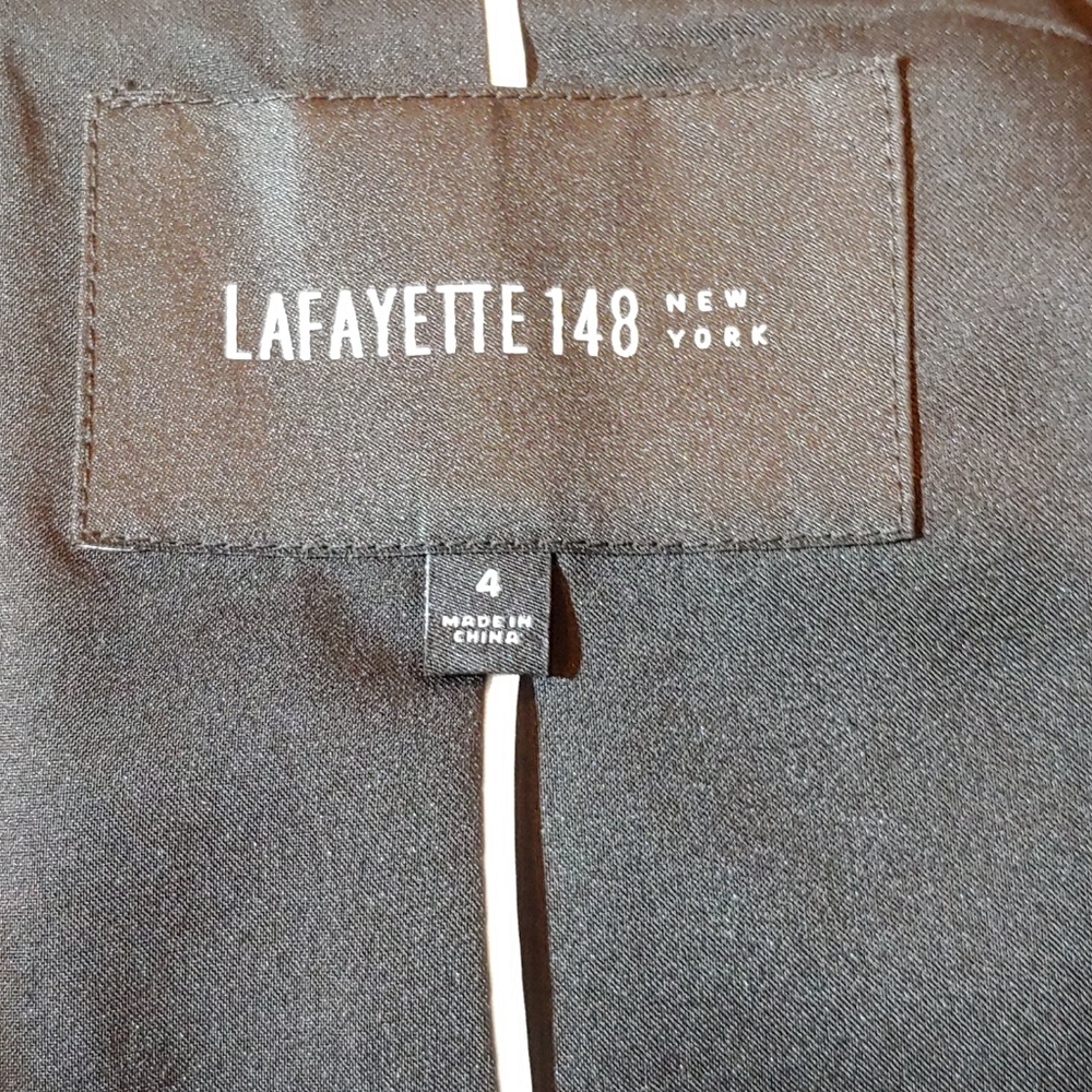 Lafayette 148 Gorgeous Timeless Black Pant Suit - Picture 7 of 8